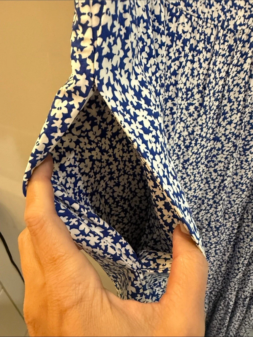 J. Crew blue floral